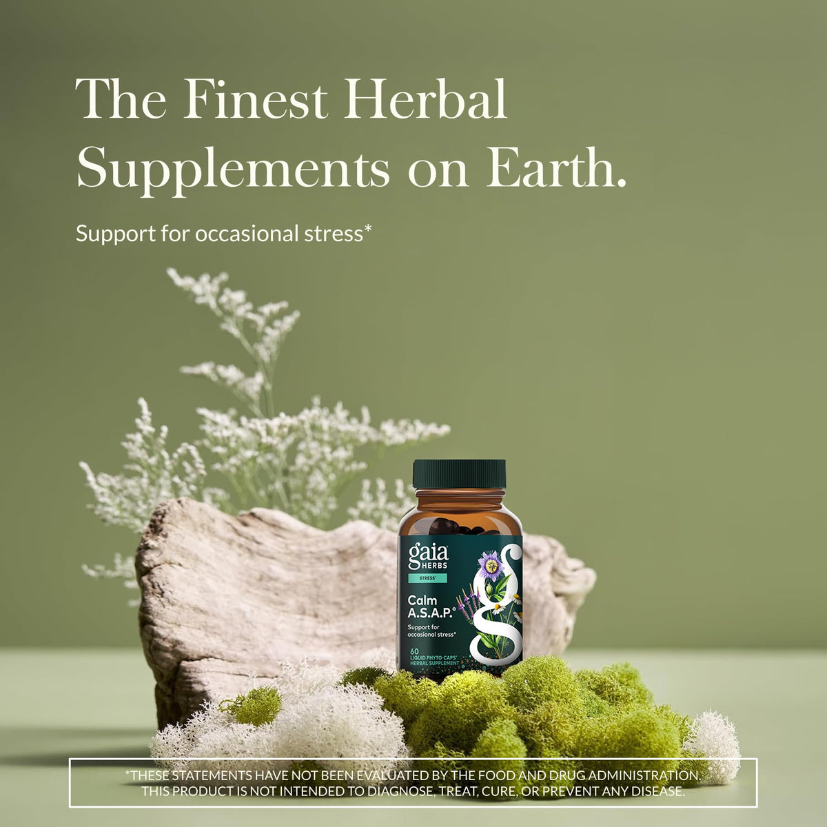 Gaia Herbs Calm A.S.A.P. Stress Support - 60 Vegan Capsules - image 2