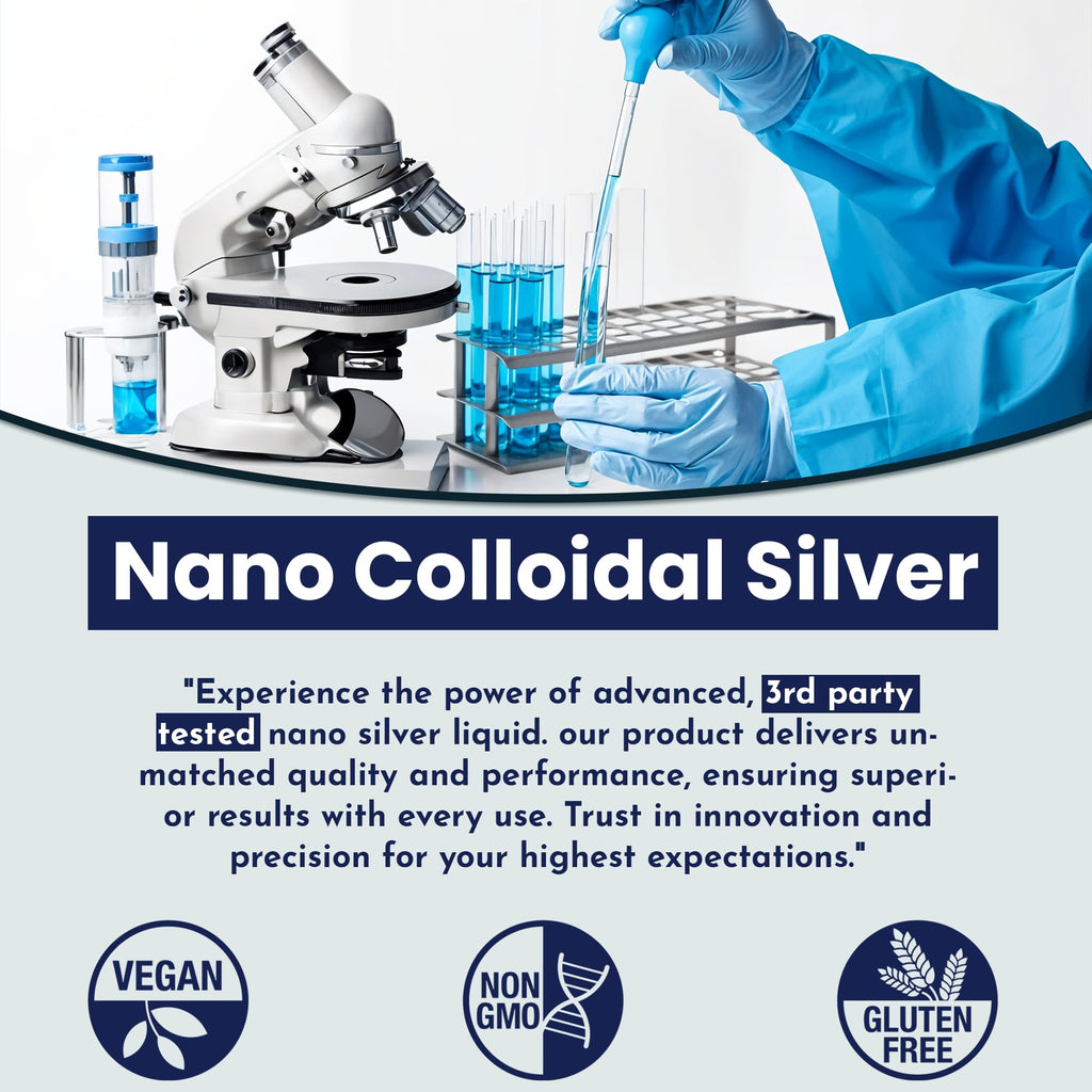 OPTIVIDA Colloidal Silver Liquid 10 PPM Nano Silver Hydrosol - 16 oz - image 6