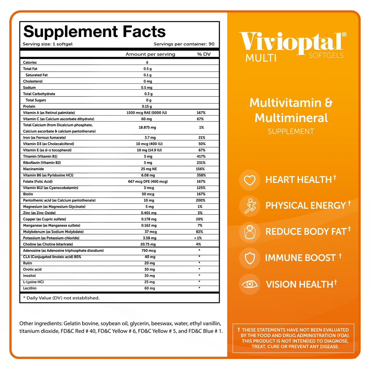 Vivioptal Multi Multivitamin & Multimineral - 90 Softgels - image 6