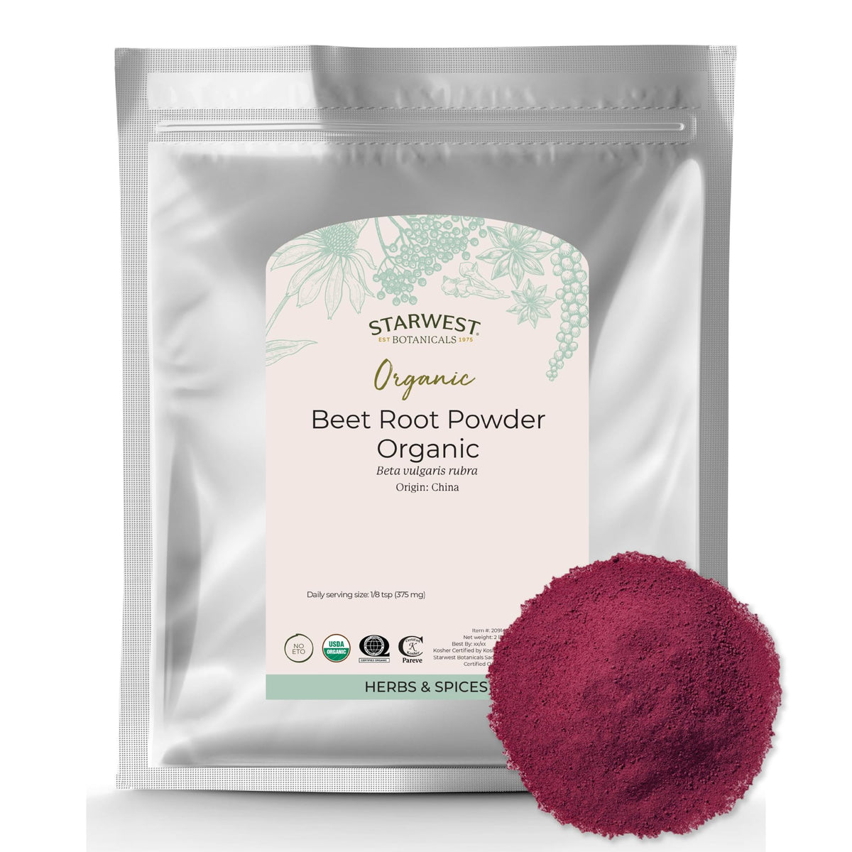 Starwest Botanicals Organic Beet Root Powder - 32 oz