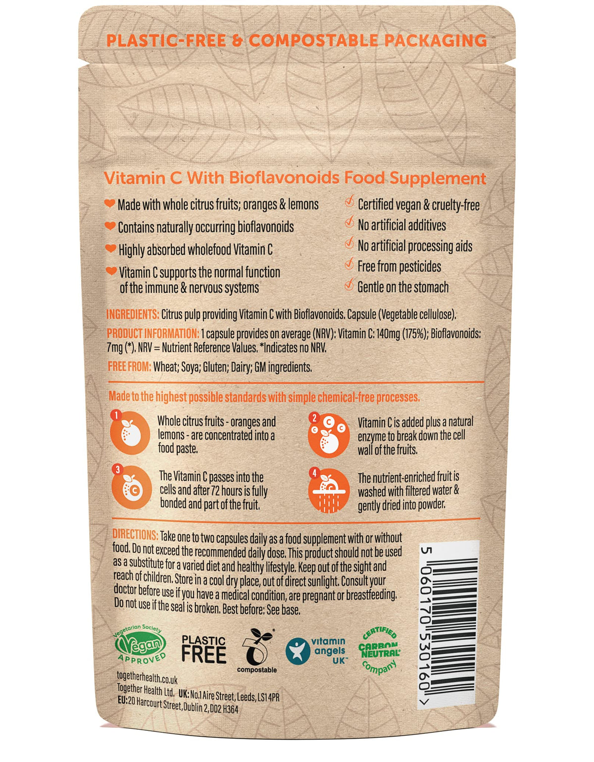 Together Vitamin C with Bioflavonoid - 30 Capsules - image 2