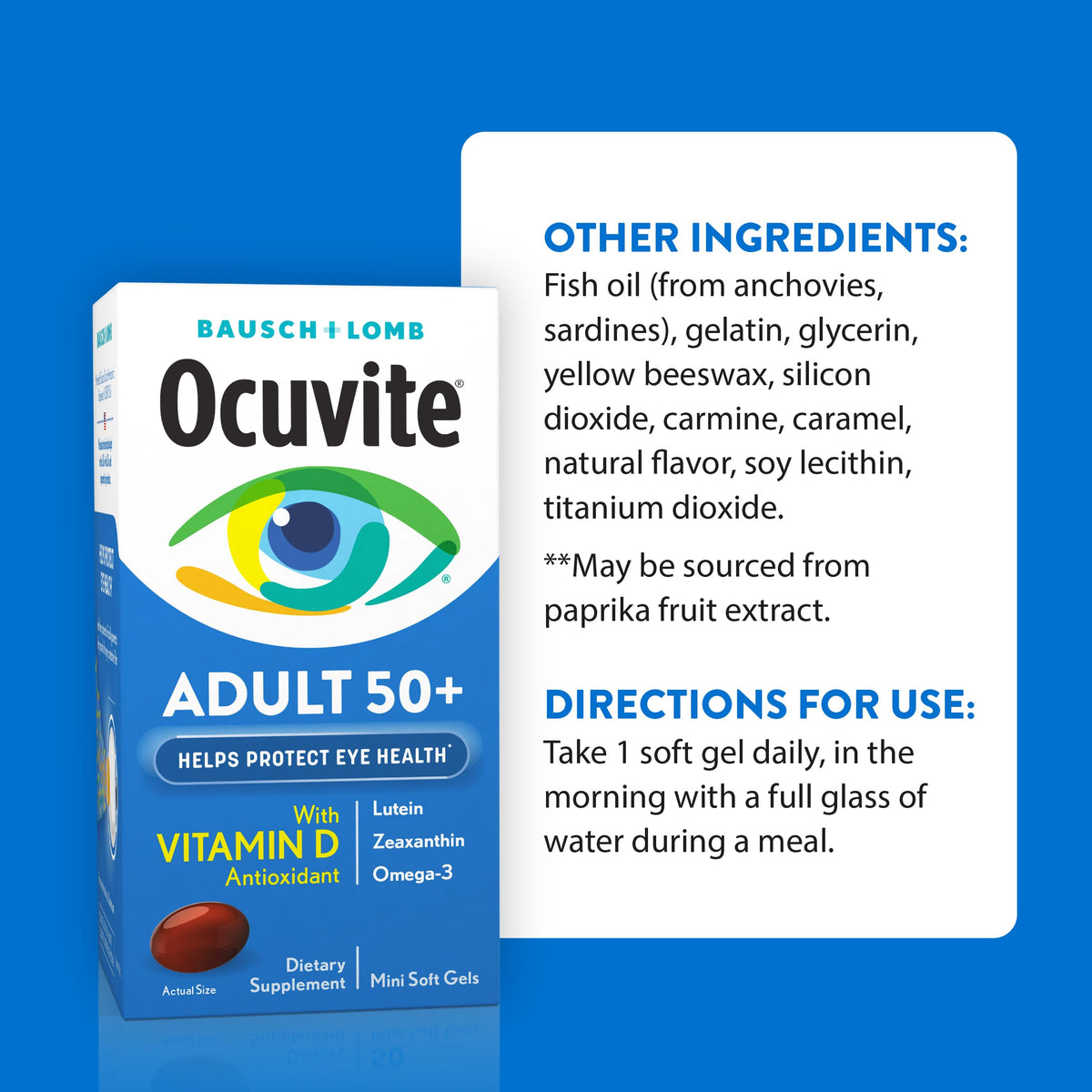 Ocuvite 50+ Eye Vitamins with Lutein & Zeaxanthin - 90 Softgels - image 6