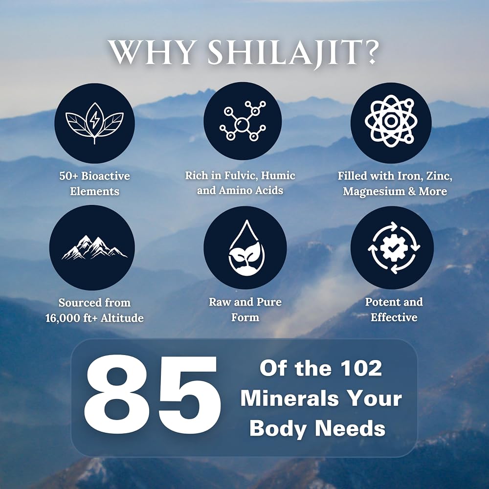 Super Natural Goods Pure Shilajit Resin Dry Drops - High Potency