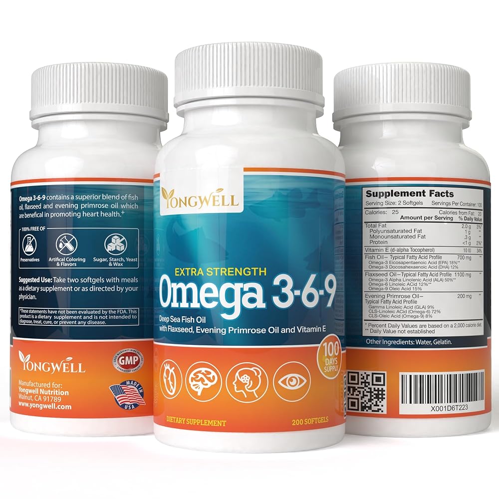 VitaVita Triple Strength Omega 3-6-9 Fish Oil - 200 Softgels - image 4