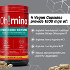 Oh!mino Nitric Oxide Supplement L-Arginine - 120 Capsules - image 5