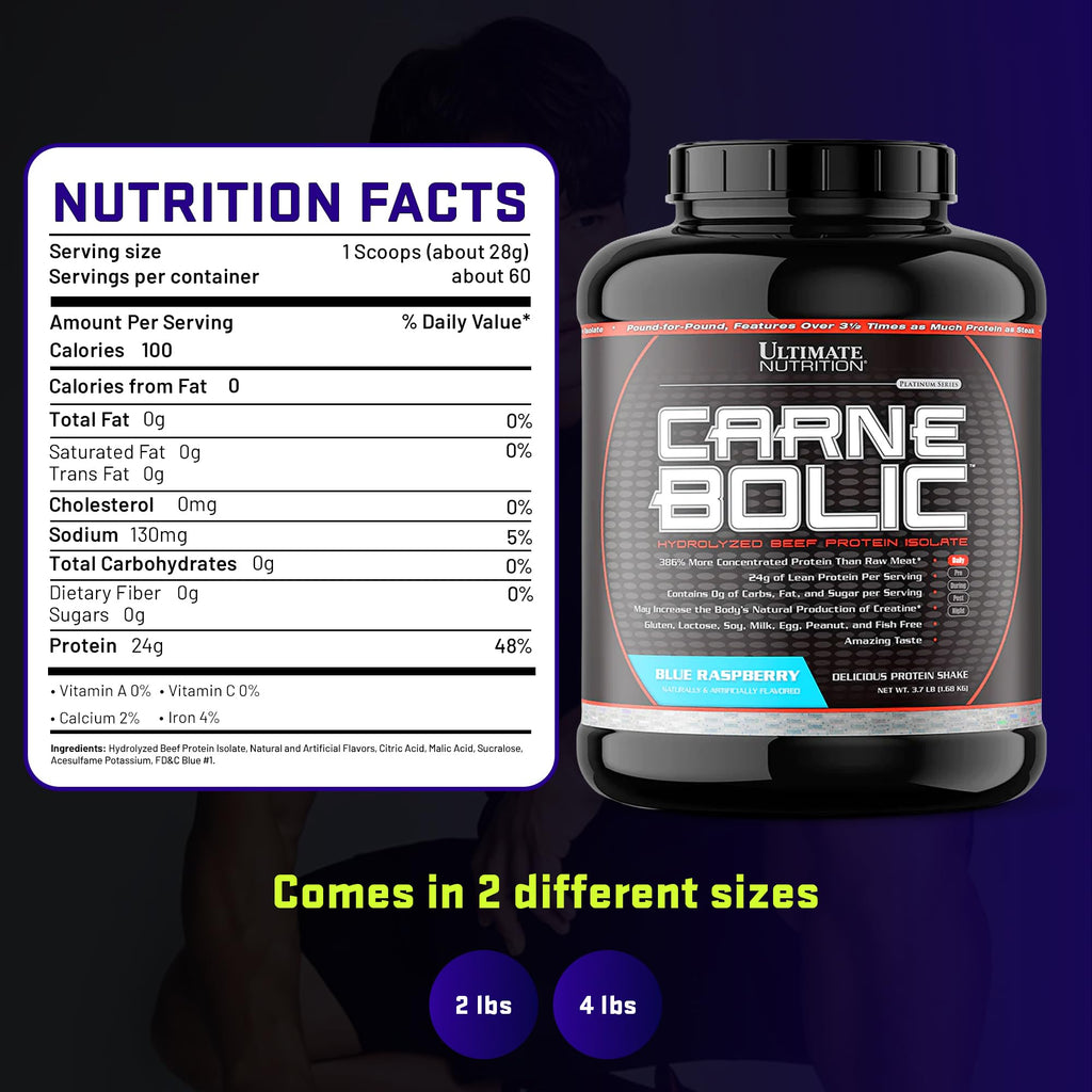 Ultimate Nutrition CarneBOLIC Hydrolyzed Beef Protein Isolate Powder