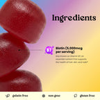 VITA GLOBE Biotin Gummies 5000mcg for Hair, Skin & Nails - 80 Gummies - image 3
