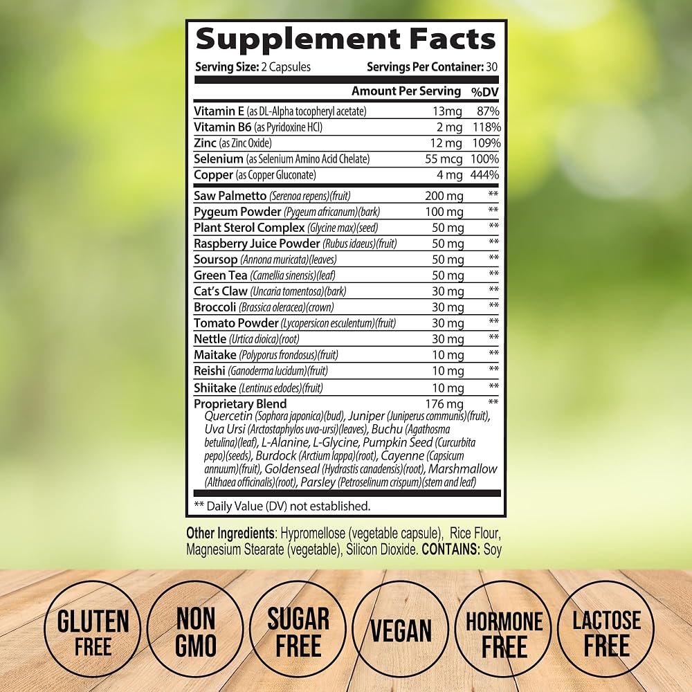 Vitalize Life Prostate Health Supplements for Men - 60 Capsules - image 3