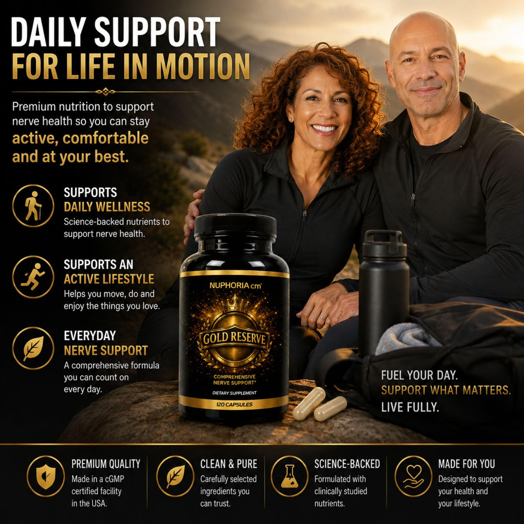 Nuphoria cm Gold Reserve Nerve Support Formula - 120 Capsules - image 6
