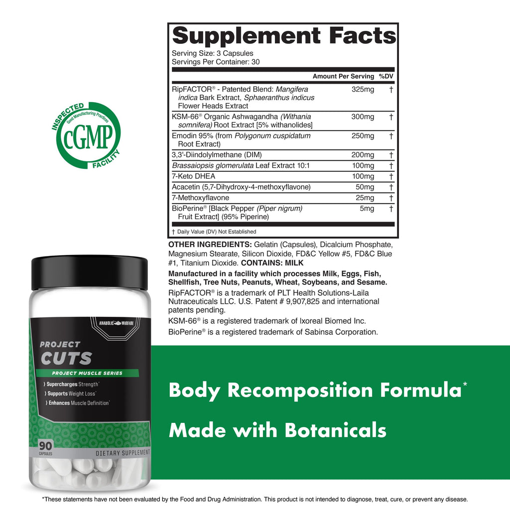 Anabolic Warfare Project Cuts Stimulant-Free - 90 Capsules - image 5