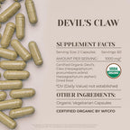 Garden Organics Devil's Claw USDA Organic Capsules