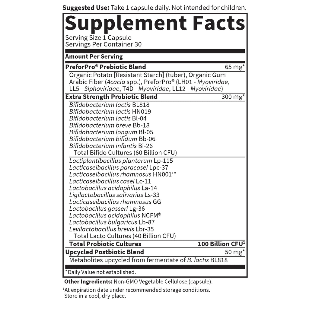Garden of Life Dr. Formulated Pre, Pro & Postbiotics 100B CFU - 30 Capsules - image 5
