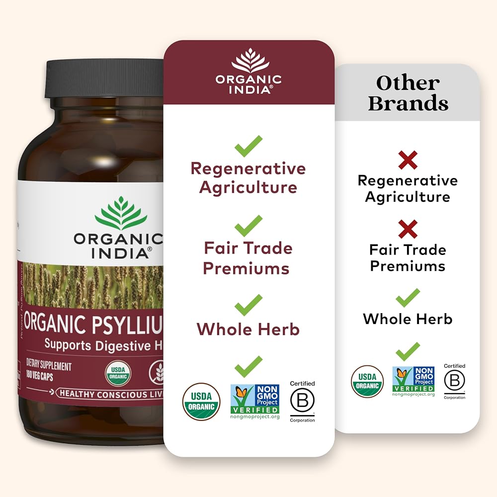 ORGANIC INDIA Psyllium Herbal Powder - Whole Husk Fiber - image 6