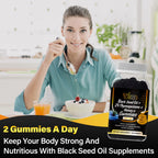 Vakasa Black Seed Oil Gummies 1000mg Immune Support - 60 Gummies - image 3