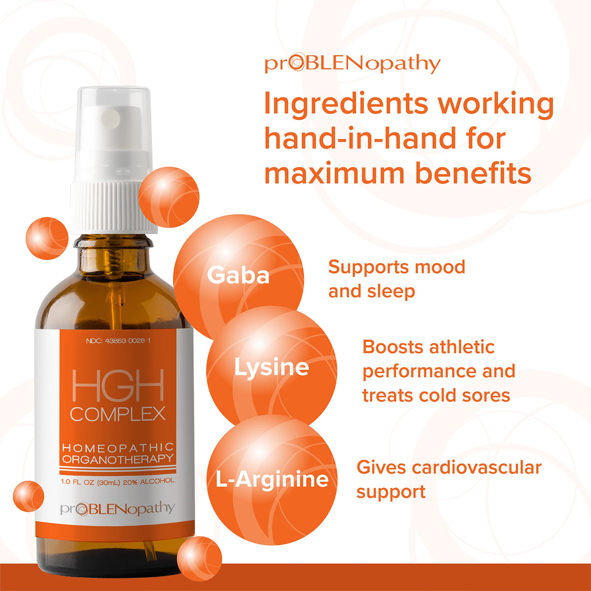 proBLENopathy HGH Complex Amino Acid Liquid Oral Spray - 1 fl oz - image 3