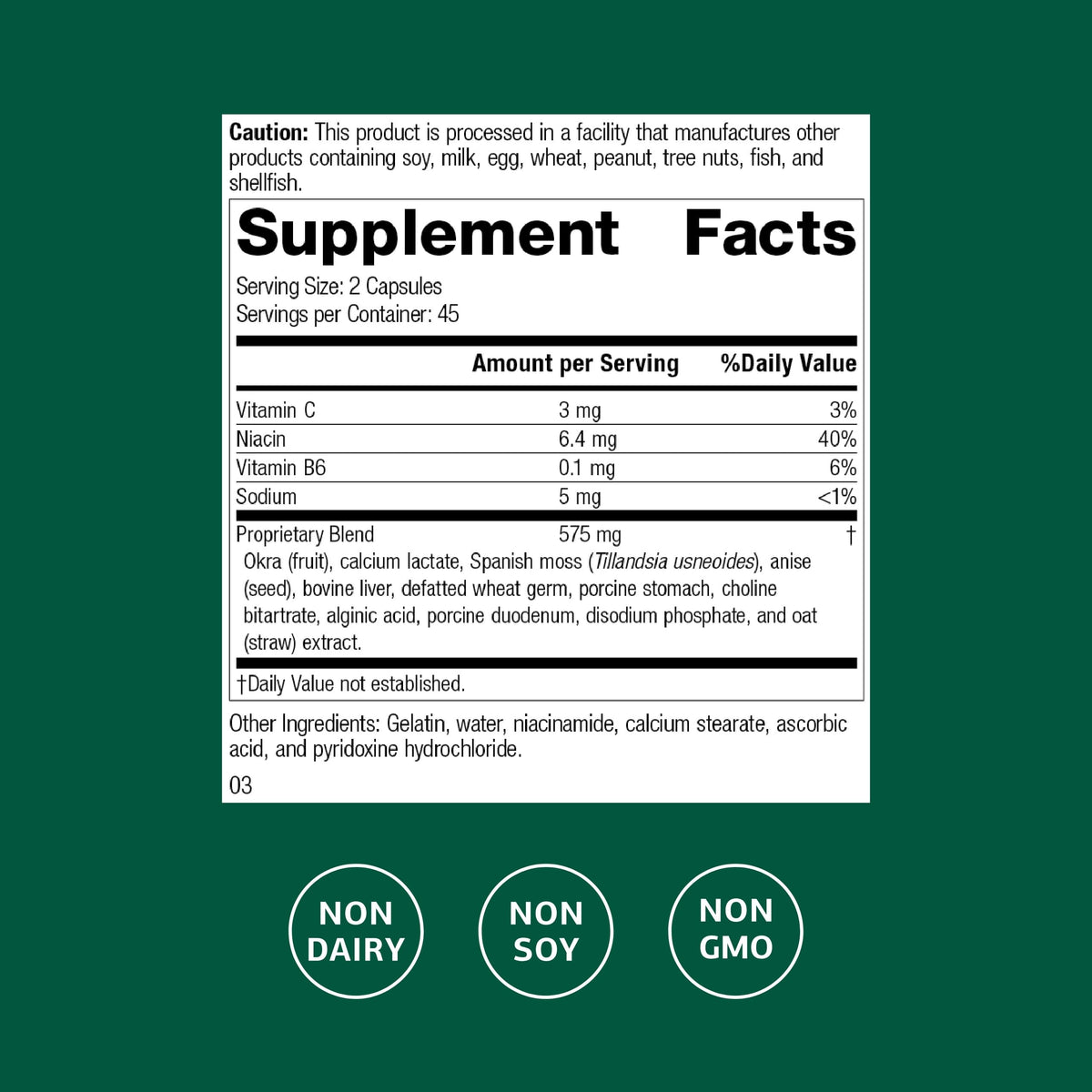 Standard Process Gastrex Digestion Support - 90 Capsules - image 2