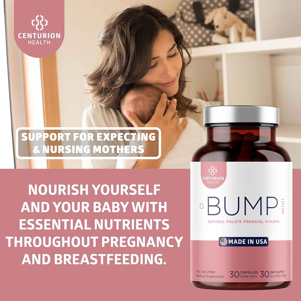 Centurion Health Bump Mini Prenatal Vitamins - 30 Capsules - image 4