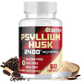 BEBEFEN Psyllium Husk Capsules 2400mg with Black Pepper - 60 Capsules