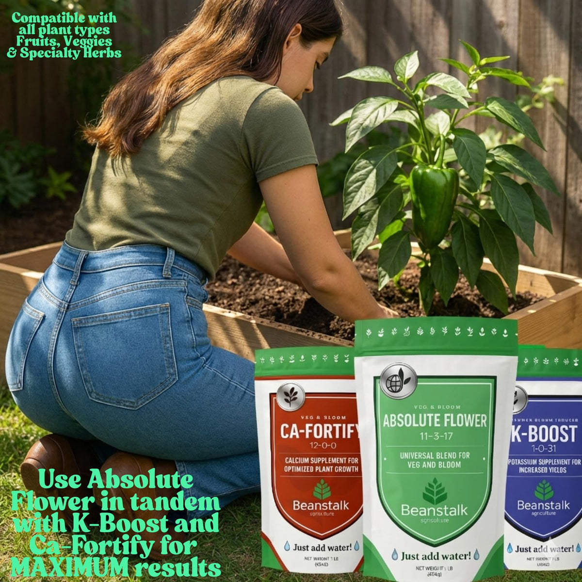 Beanstalk Agriculture Fortify 12-0-0 Calcium Nitrogen Additive - 3 Pound - image 2