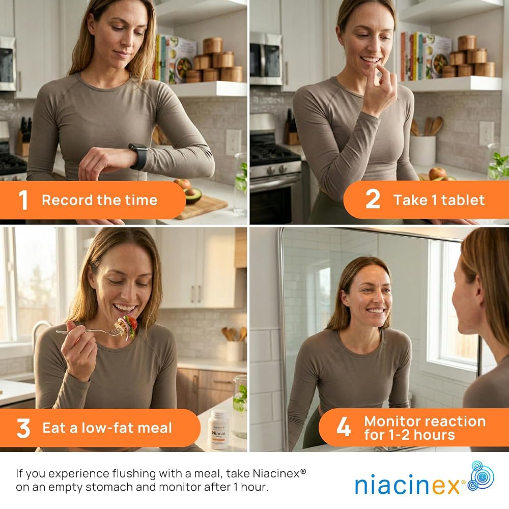 Niacinex Niacin 500mg Extended Release - 200 Tablets - image 7