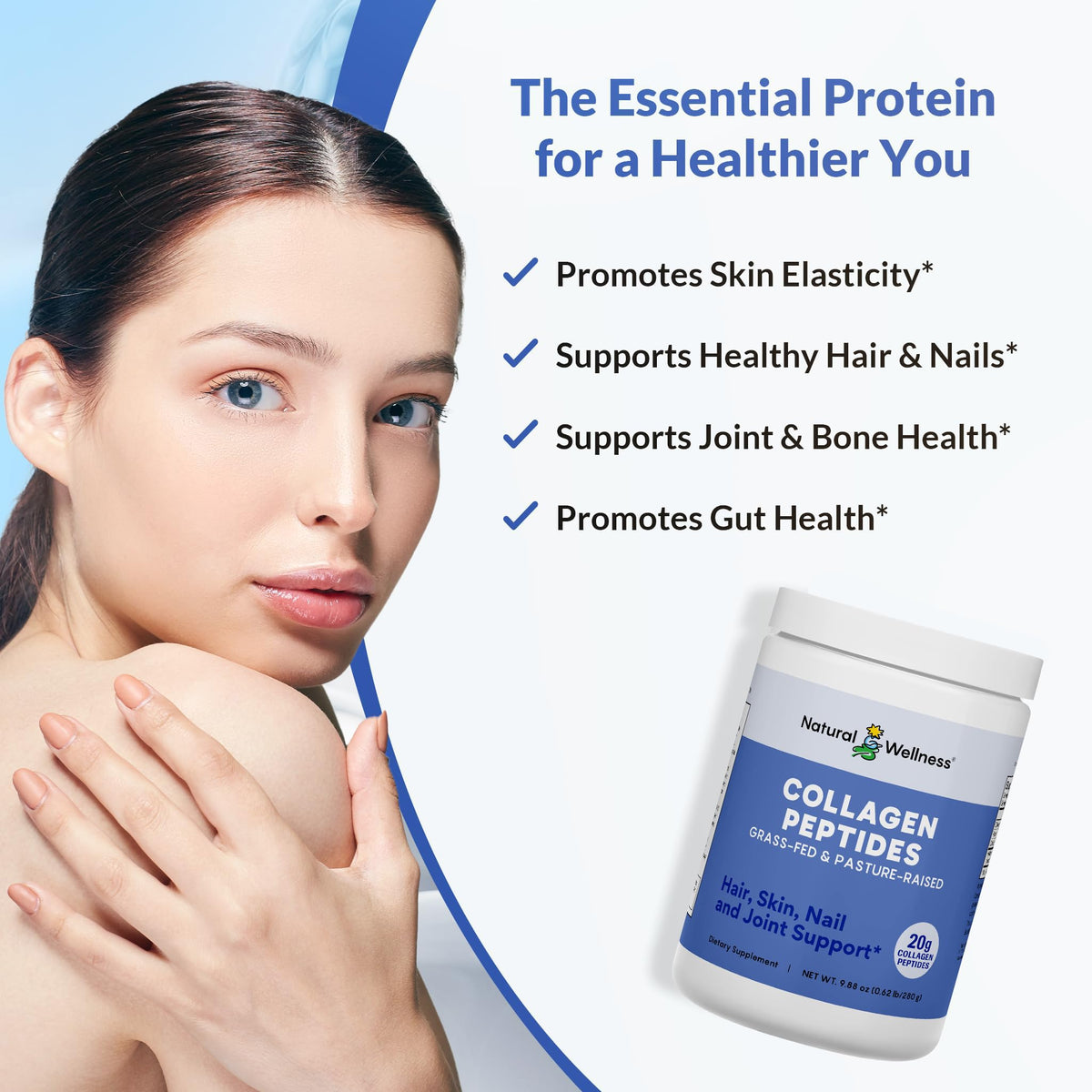 Natural Wellness Collagen Peptides Type I & III Powder - 2-Pack - image 3