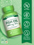 Nature's Truth Fish Oil Omega 3 2000mg - 60 Softgels - image 3