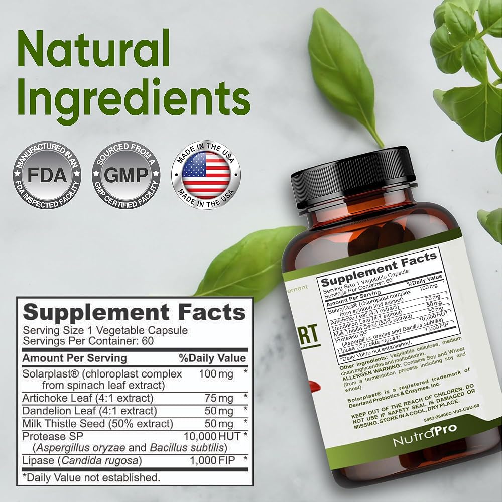NutraPro Liver Health Formula with Milk Thistle & Artichoke - 60 Capsules - image 6