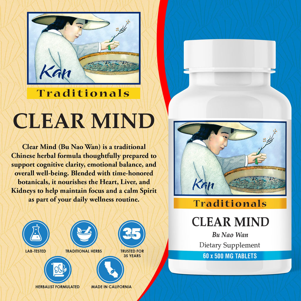 Kan Herb Company Clear Mind Formula Cognitive Clarity - 60 Tablets - image 2