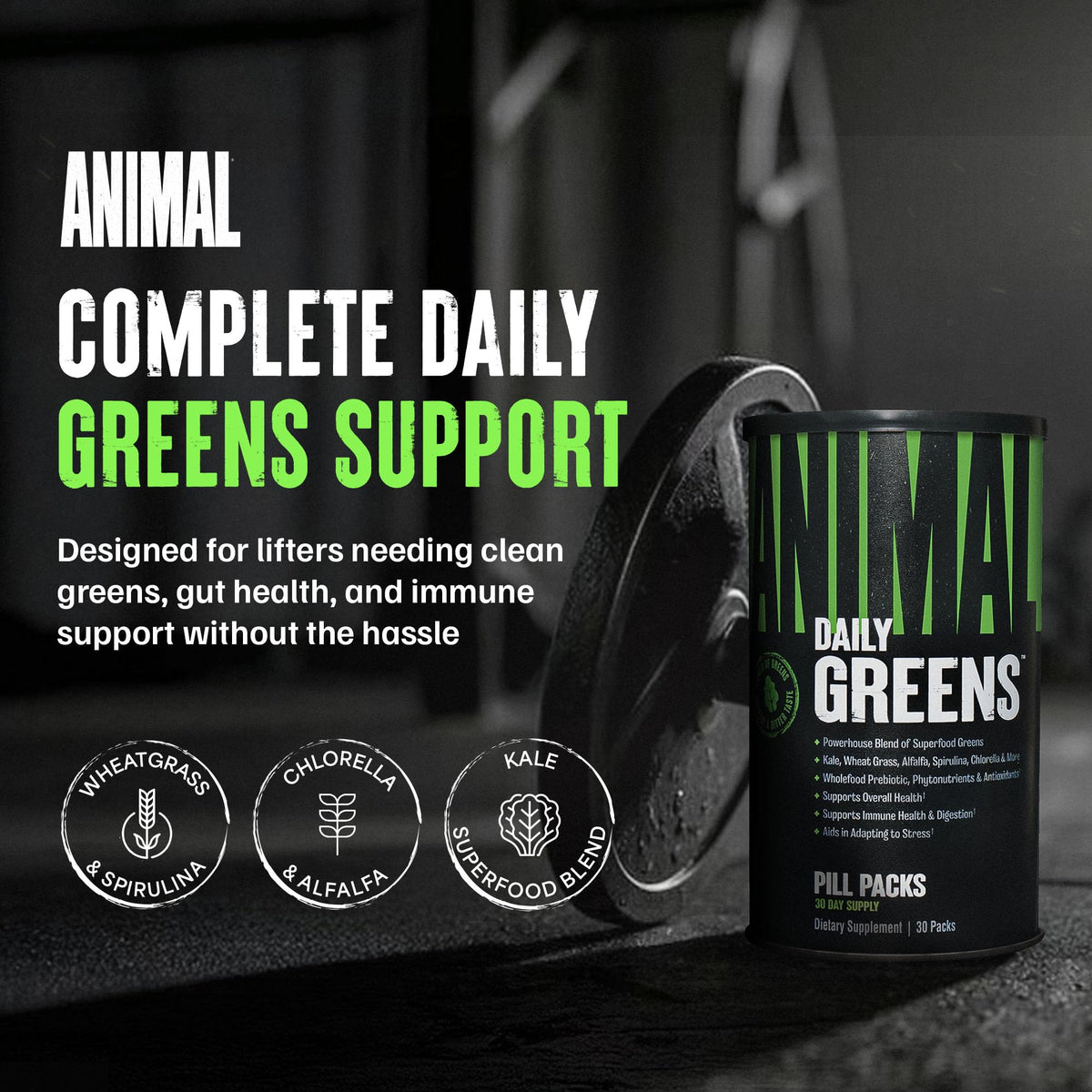 Animal Daily Greens Superfood Supplement for Gut Health - 30 Packs - image 2