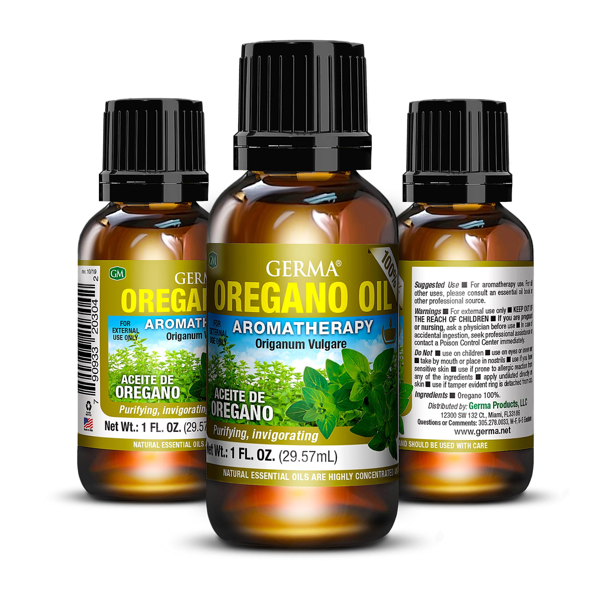 Germa Natural Oregano Oil 100% Pure - 1 fl oz