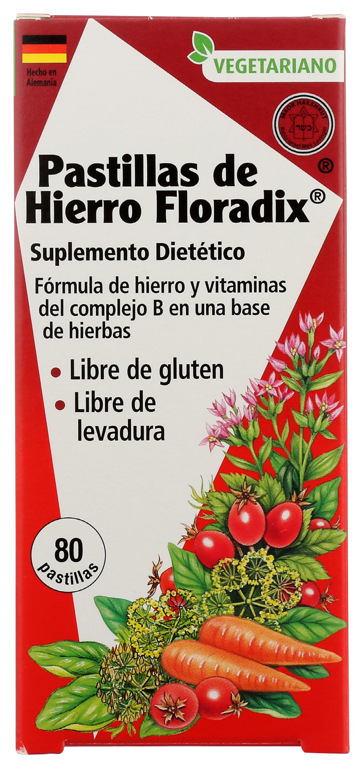 Floradix Iron Tablets 10 mg - 80 Tablets - image 2