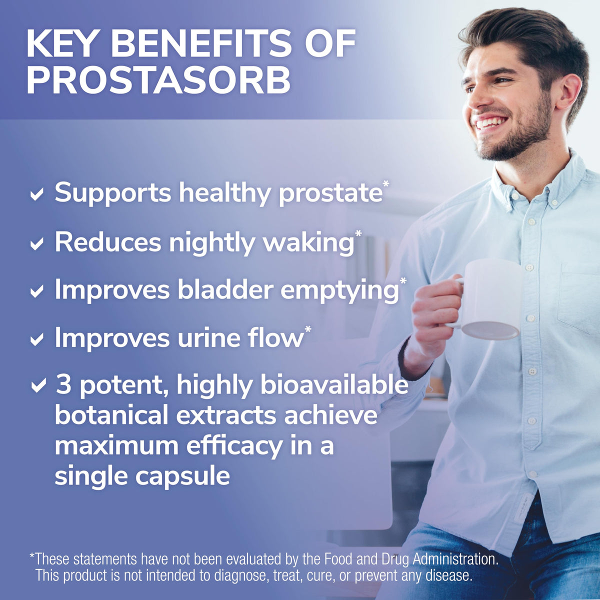 Tesseract ProstaSorb Prostate Support for Men - 60 Capsules - image 4