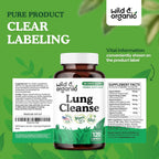 Wild & Organic Lung Cleanse Capsules - Lung Support Supplement