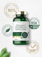 Carlyle Organic Chlorella Spirulina Tablets - 1300 Count - image 6