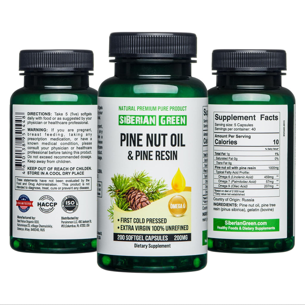 Siberian Sea Oil Capsules 200 Softgels