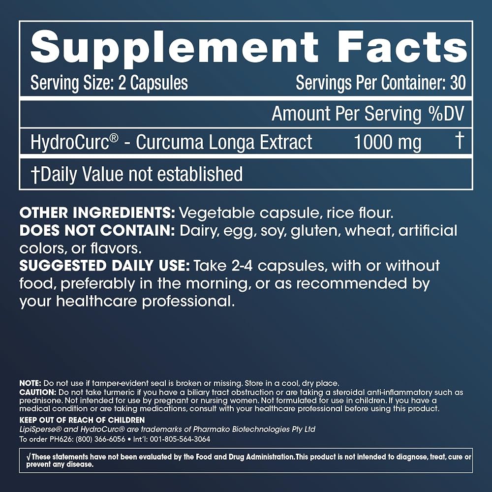 ProHealth Hydrocurc with LipiSperse Technology Cognitive Support - 60 Capsules - image 2