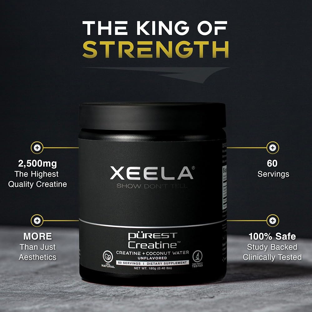 XEELA Creatine Powder for Lean Muscle Gain - 60 Servings - image 4