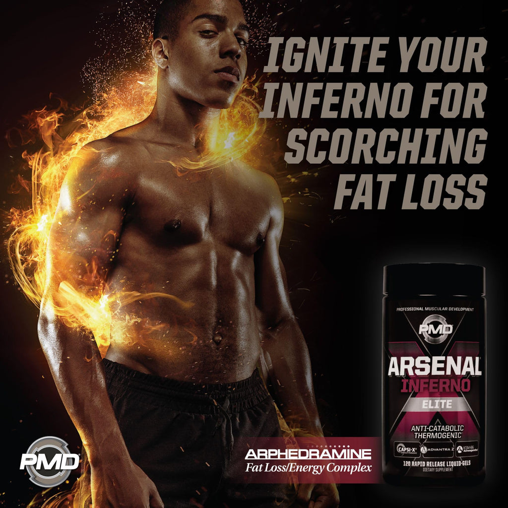 PMD Sports Arsenal X Inferno Thermogenic Fat Burner - 120 Softgels - image 8