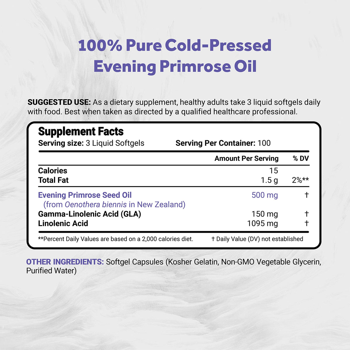 Naturalis Evening Primrose Oil (1300mg)