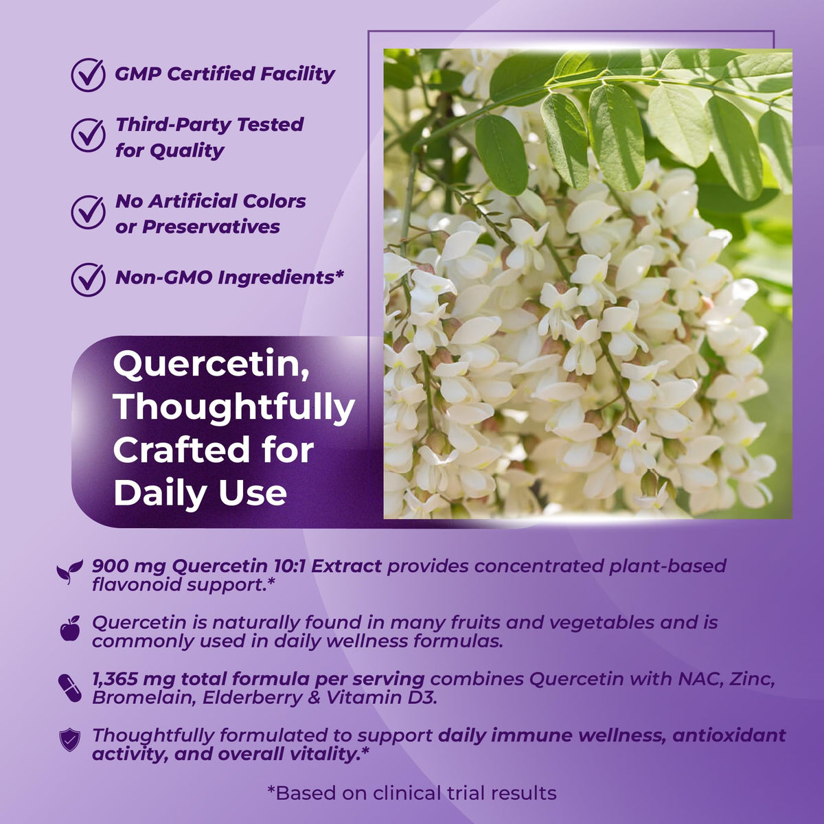 Sotalix Quercetin Complex 1,365 mg with NAC & Elderberry - 180 Capsules - image 5