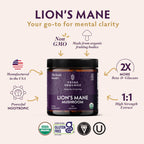 TRIBE ORGANICS Lion's Mane Supplement Capsules - 120 Count - image 2