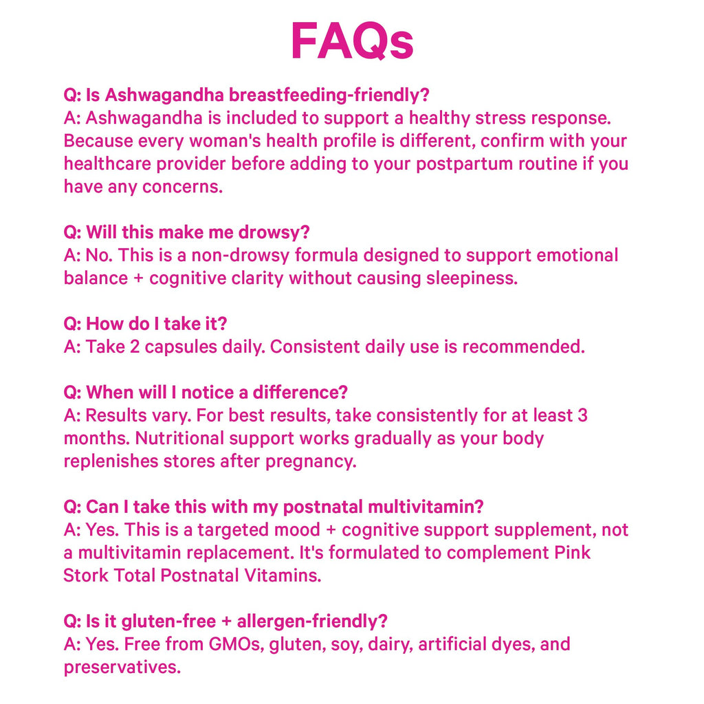 Pink Stork Postpartum Mood Support - 60 Capsules - image 8