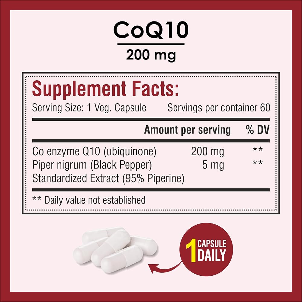 BIOTREX NUTRACEUTICALS CoQ10 200mg - 60 Capsules - image 5