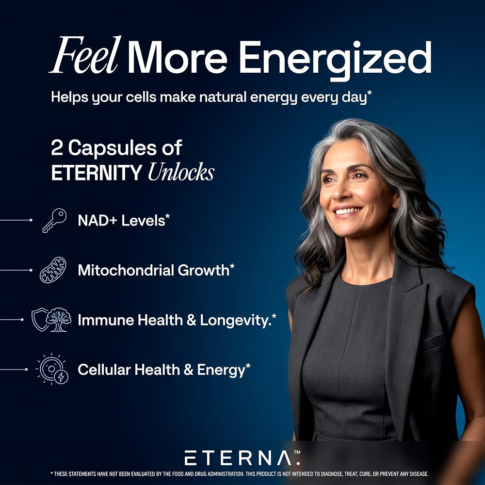 Eterna Eternity NAD+ Resveratrol Supplement - 60 Capsules - image 4
