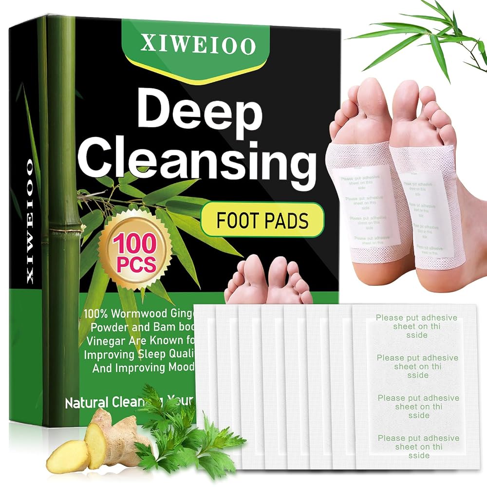 xiweioo Foot Pads with Ginger and Bamboo Vinegar - 100 Count - image 2