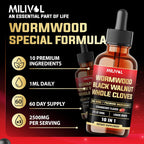 MILIVOL 10in1 Wormwood Liquid Drops - 2 Fl Oz - image 6