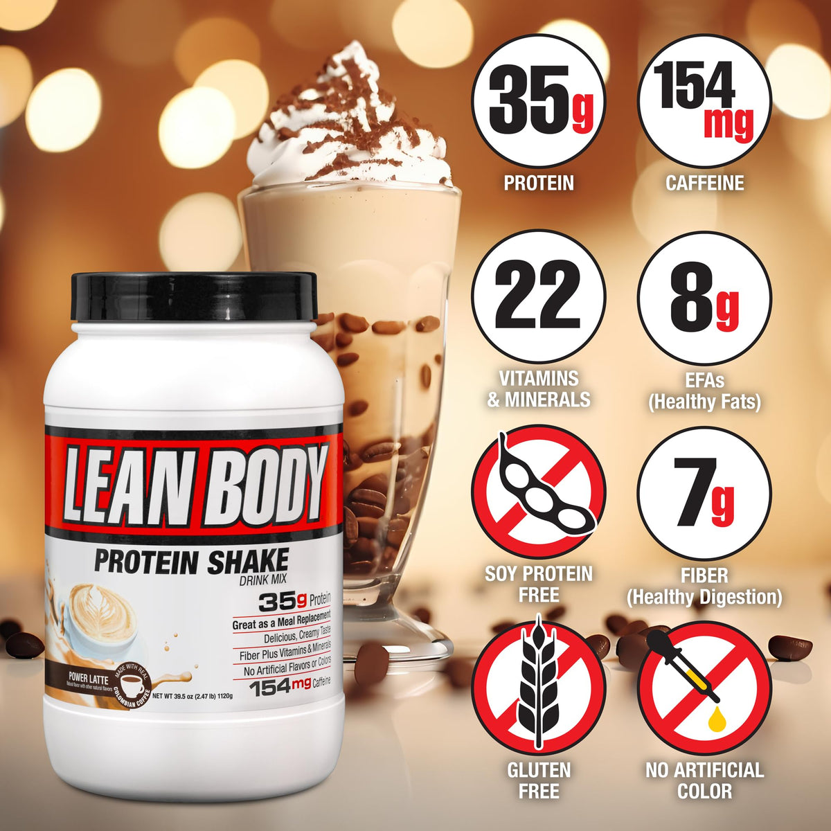 Labrada Nutrition Lean Body Hi-Protein Meal Replacement Shake