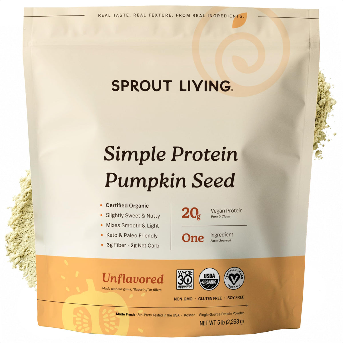 Sprout Living, Simple Protein, Organic Plant Protein Powder