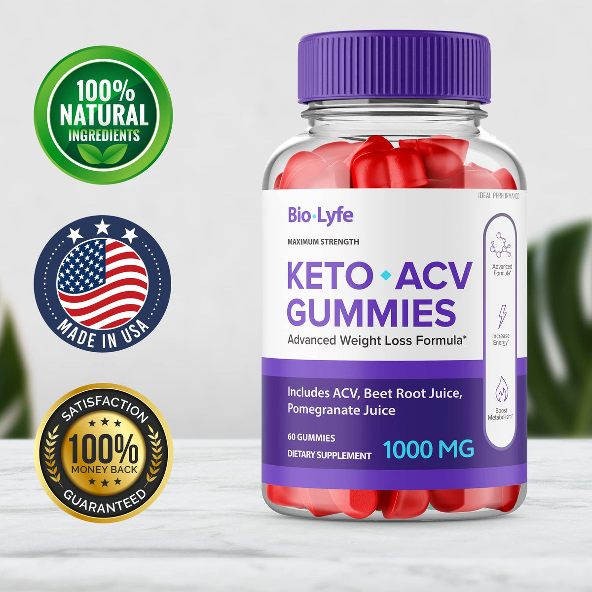IDEAL PERFORMANCE Biolyfe Keto ACV Gummies - 300 Count - image 5
