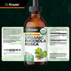 BIO KRAUTER Rhodiola Rosea Extract for Calmness Support - 4 Fl Oz - image 9
